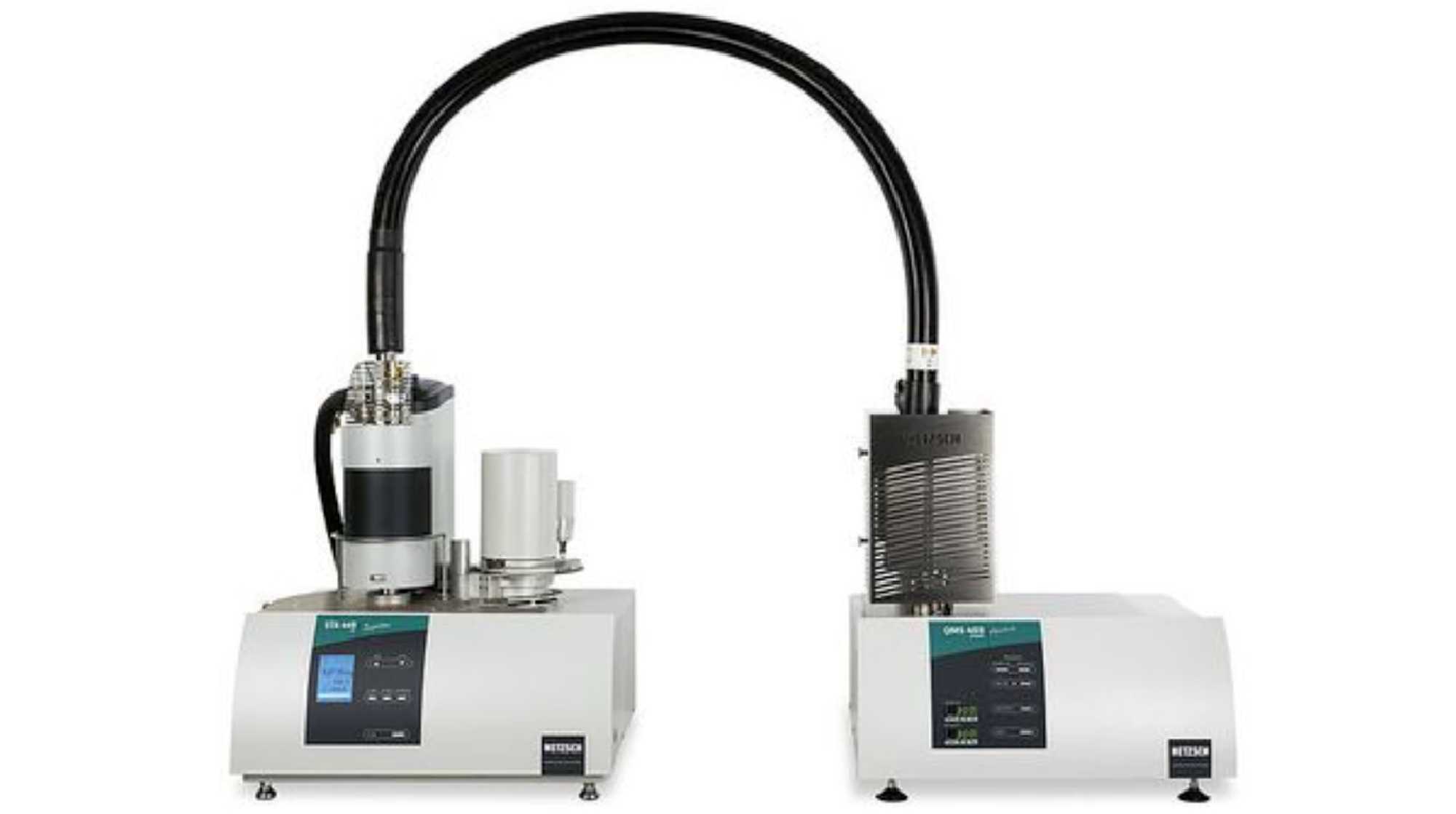 Enlarged view: Netzsch TGA/DSC-MS used for various solid materials characterization.